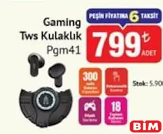 TWS GAMİNG KULAKLIK PGM41 fiyat ve kampanya bilgisi